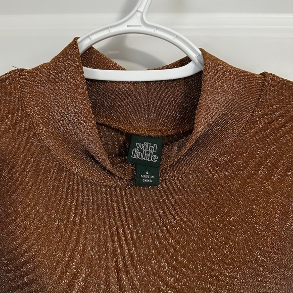 Wild Fable gold sparkly dress size small - Picture 2 of 4